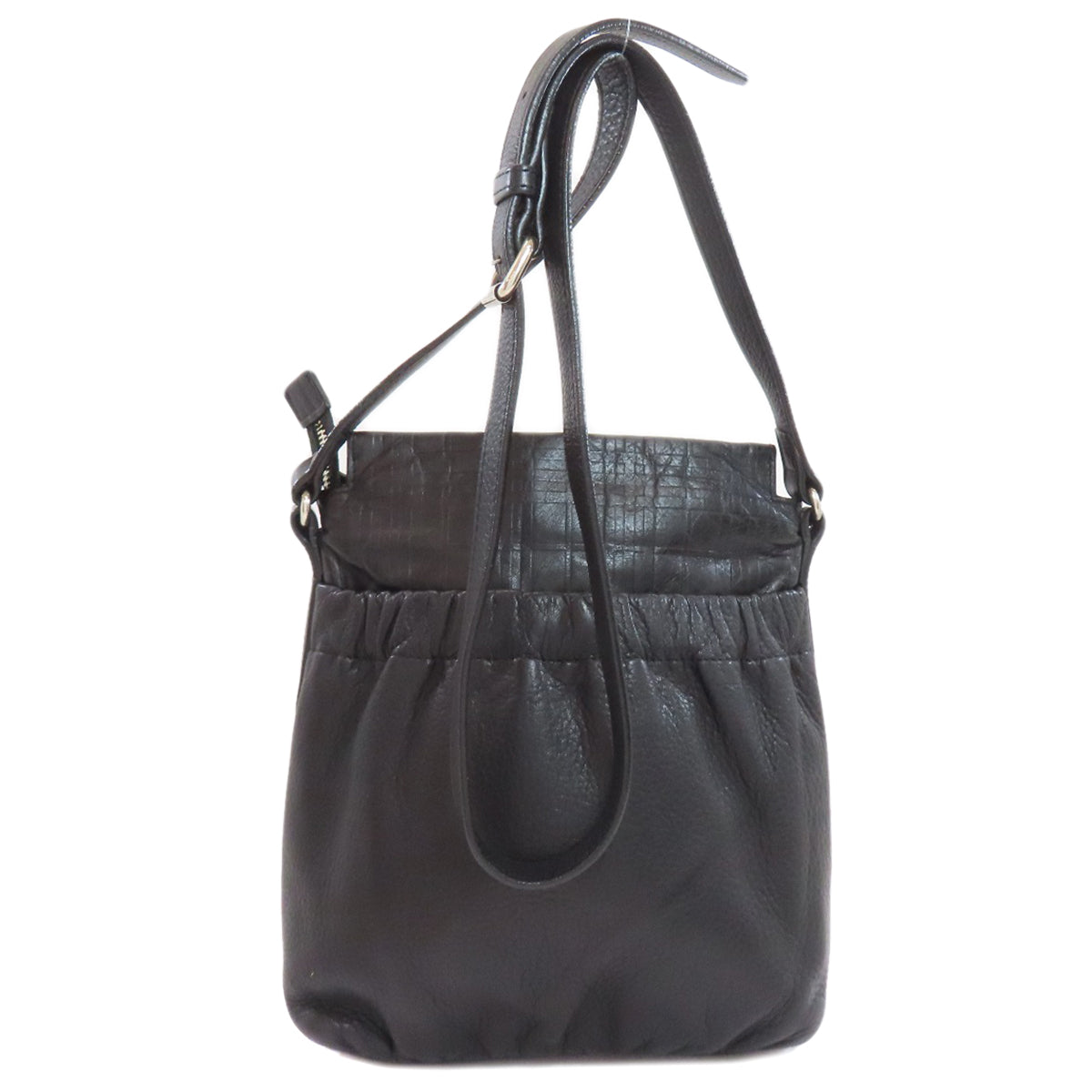 BURBERRY バーバリー ロゴ ショルダーバッグ カーフ レディース 中古