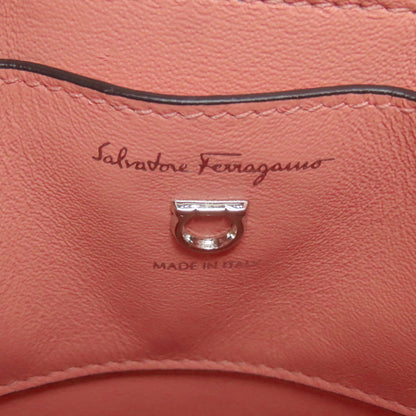 Salvatore Ferragamo サルヴァトーレフェラガモ トリフォリオ ガンチーニ金具 ハンドバッグ レザー レディース 中古