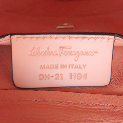 Salvatore Ferragamo サルヴァトーレフェラガモ トリフォリオ ガンチーニ金具 ハンドバッグ レザー レディース 中古