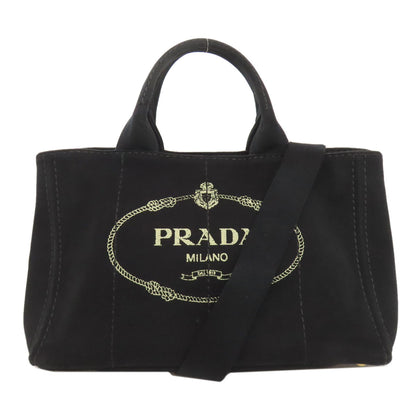 PRADA プラダ カナパ 2WAY ハンドバッグ キャンバス レディース 中古