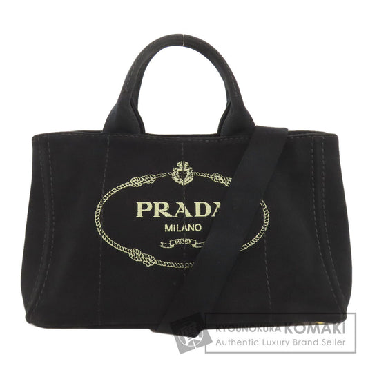 PRADA プラダ カナパ 2WAY ハンドバッグ キャンバス レディース 中古