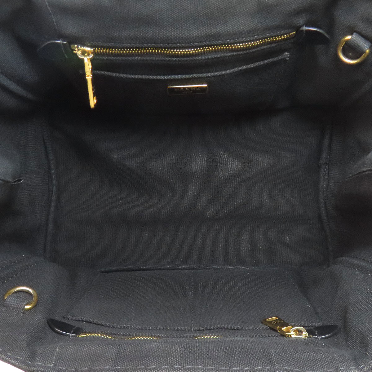 PRADA プラダ カナパ 2WAY ハンドバッグ キャンバス レディース 中古