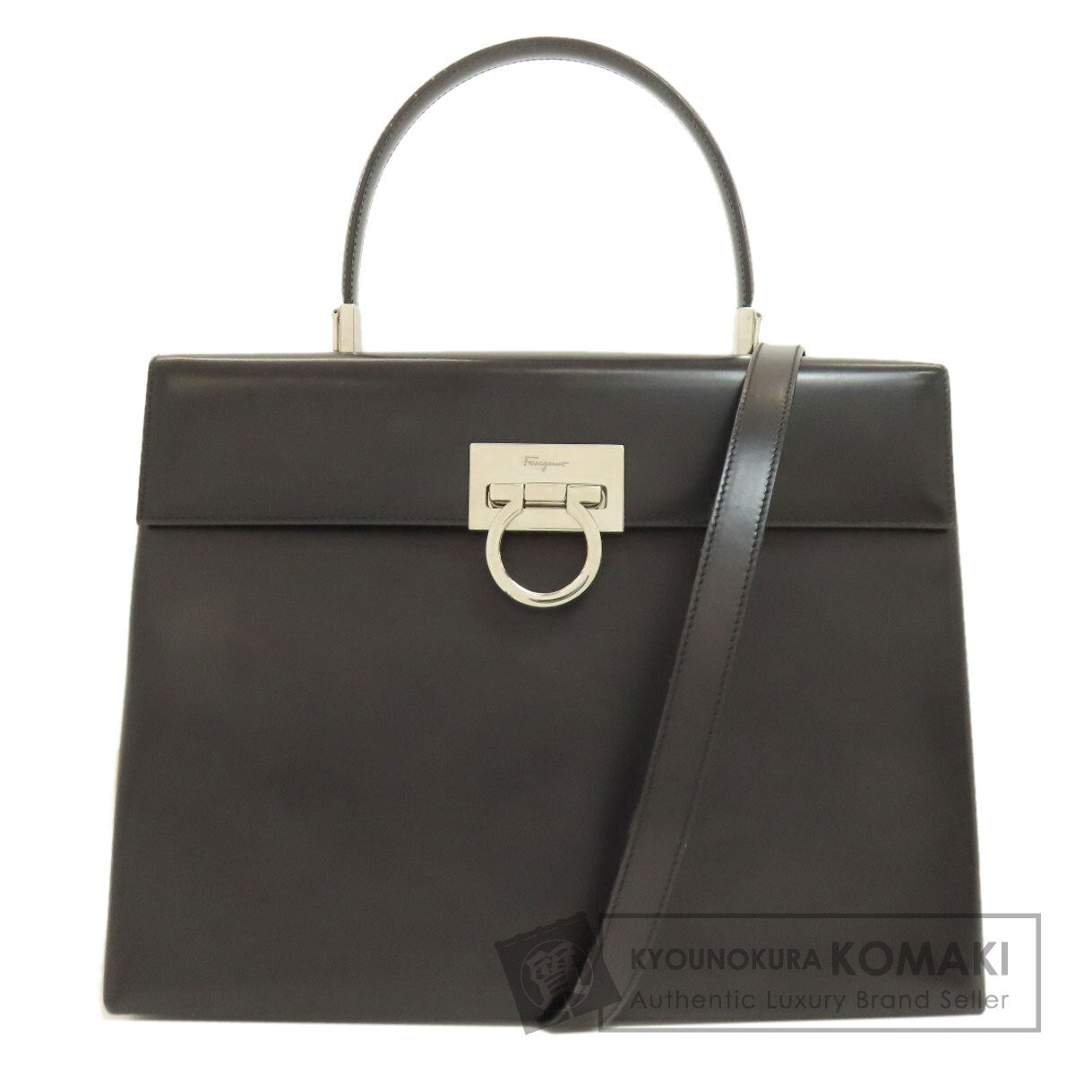 Salvatore Ferragamo サルヴァトーレフェラガモ ガンチーニ金具 2WAY ハンドバッグ レザー レディース 中古