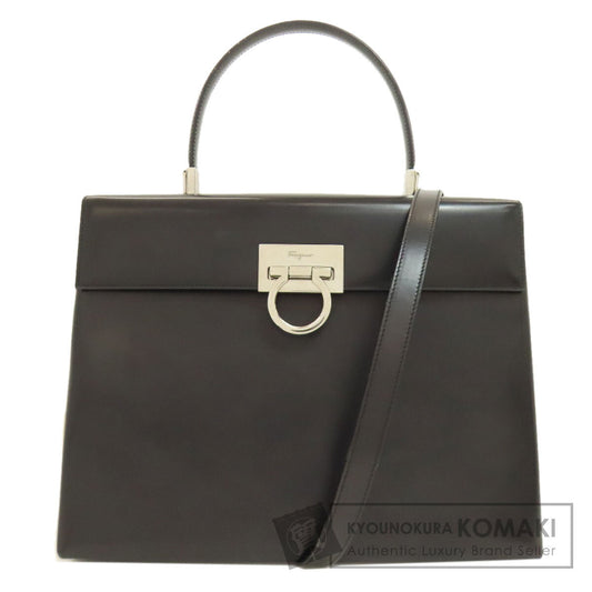 Salvatore Ferragamo サルヴァトーレフェラガモ ガンチーニ金具 2WAY ハンドバッグ レザー レディース 中古