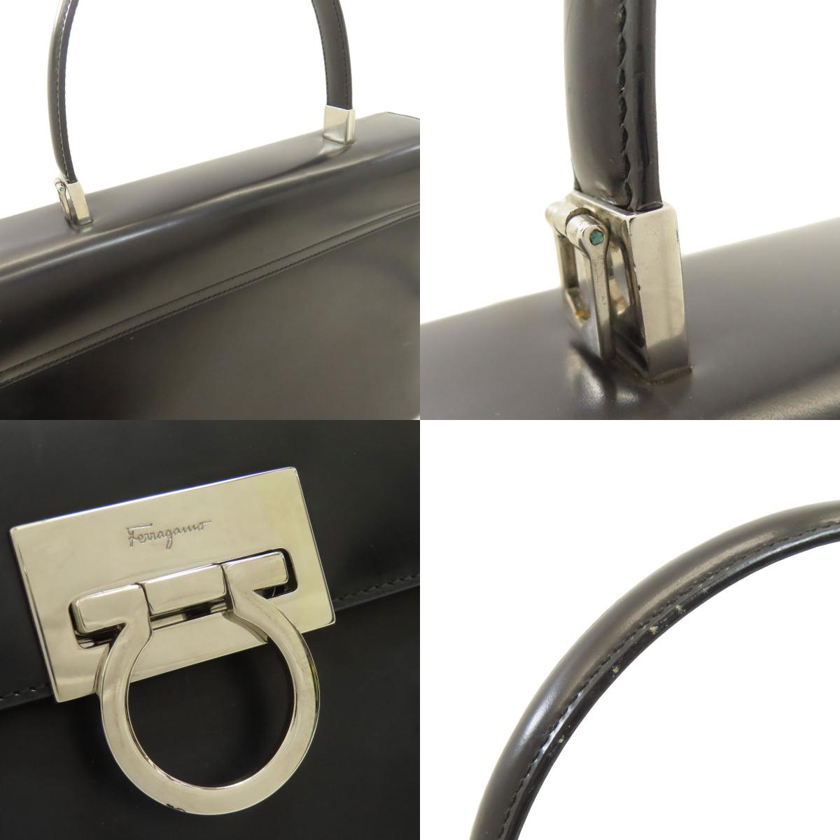 Salvatore Ferragamo サルヴァトーレフェラガモ ガンチーニ金具 2WAY ハンドバッグ レザー レディース 中古