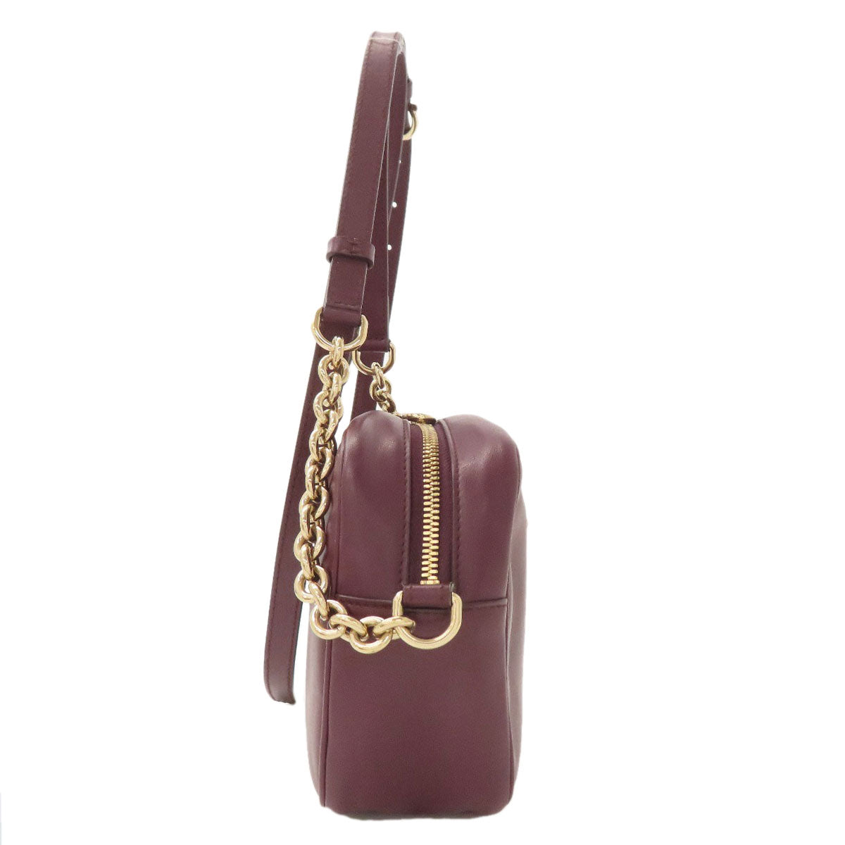 Salvatore Ferragamo サルヴァトーレフェラガモ ガンチーニ金具 ショルダーバッグ レザー レディース 中古