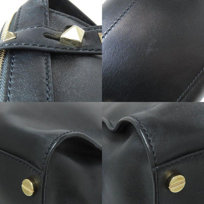 VALENTINO バレンティノ スタッズ ショルダーバッグ レザー レディース 中古