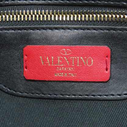 VALENTINO バレンティノ スタッズ ショルダーバッグ レザー レディース 中古