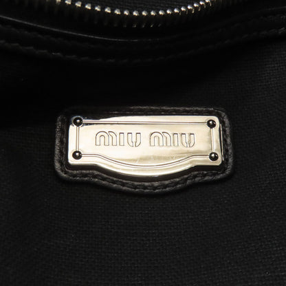 MIUMIU ミュウミュウ ロゴ トートバッグ レザー レディース 中古