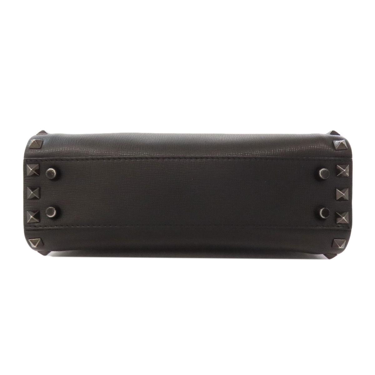 VALENTINO バレンティノ スタッズ ハンドバッグ レザー レディース 中古