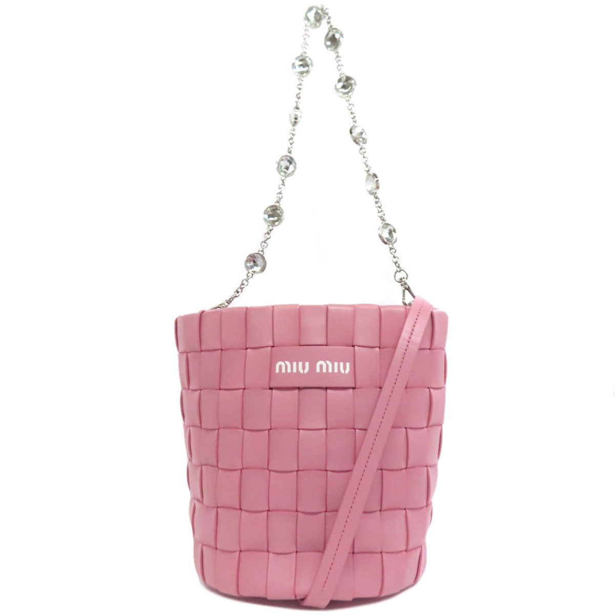 MIUMIU ミュウミュウ 2WAY ハンドバッグ カーフ レディース 中古