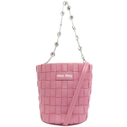 MIUMIU ミュウミュウ 2WAY ハンドバッグ カーフ レディース 中古