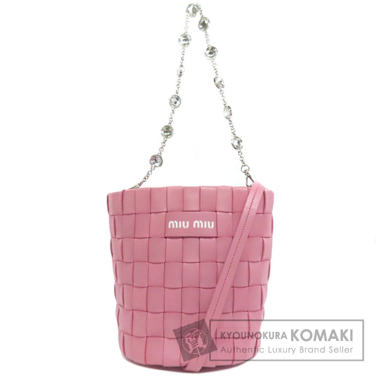 MIUMIU ミュウミュウ 2WAY ハンドバッグ カーフ レディース 中古