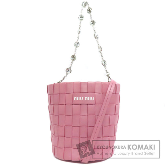 MIUMIU ミュウミュウ 2WAY ハンドバッグ カーフ レディース 中古
