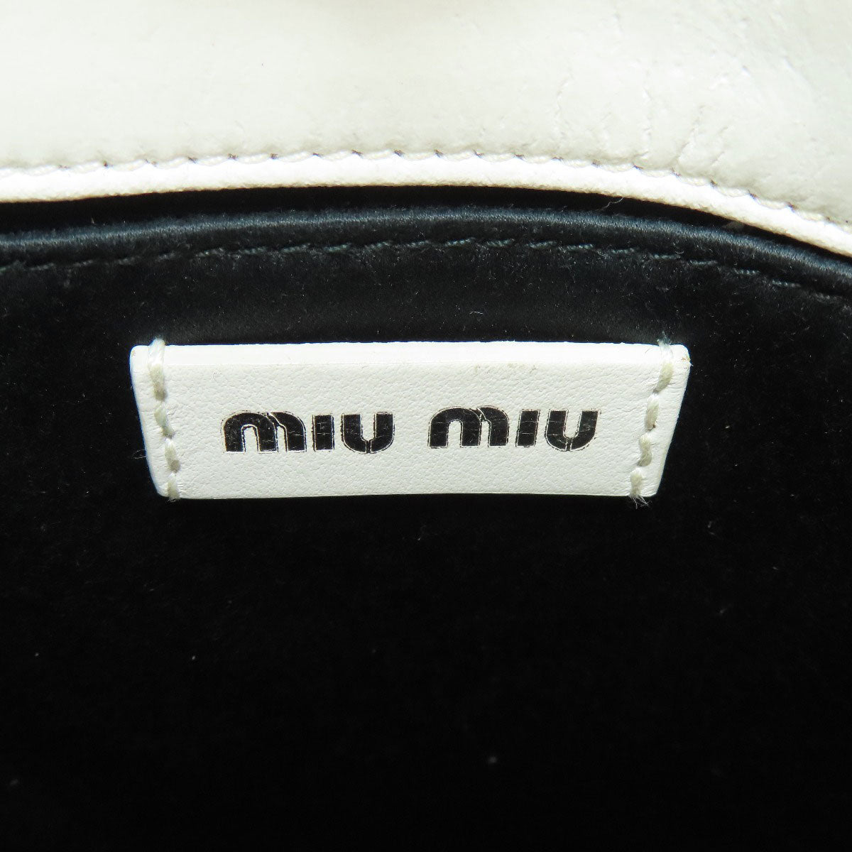 MIUMIU ミュウミュウ マテラッセ 2WAY ハンドバッグ カーフ レディース 中古