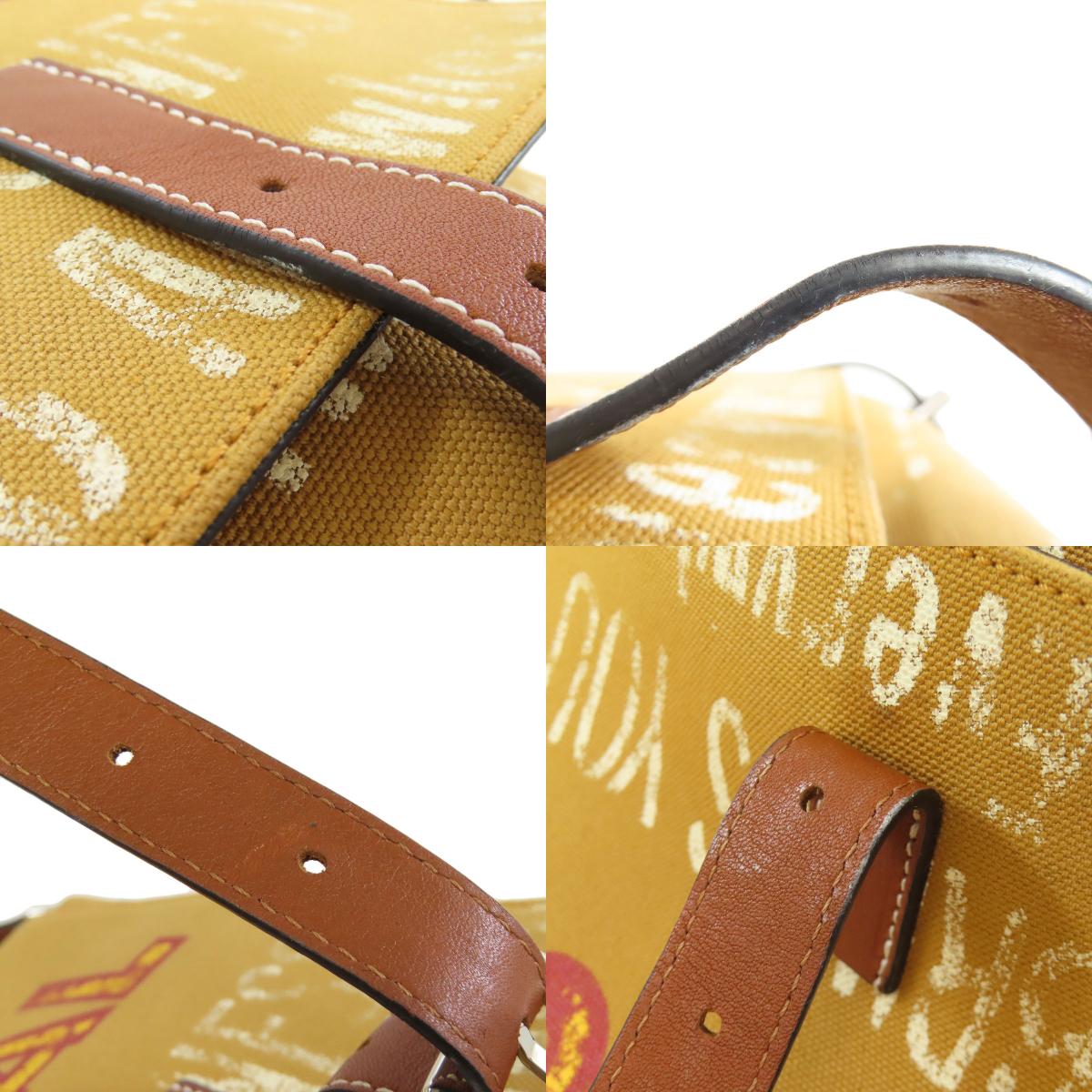 LOEWE ロエベ メッセンジャーバッグ ショルダーバッグ キャンバス レディース 中古