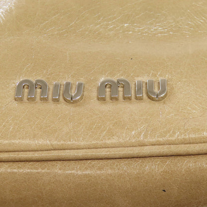 MIUMIU ミュウミュウ ロゴ ショルダーバッグ レザー レディース 中古