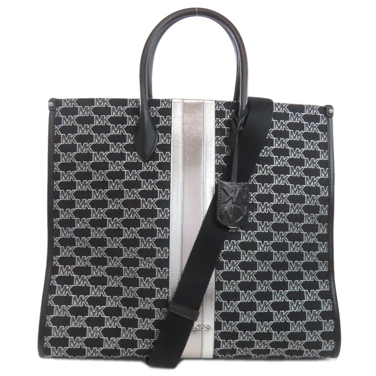 Michael Kors マイケルコース MKシグネチャー 2WAY トートバッグ キャンバス レディース 中古