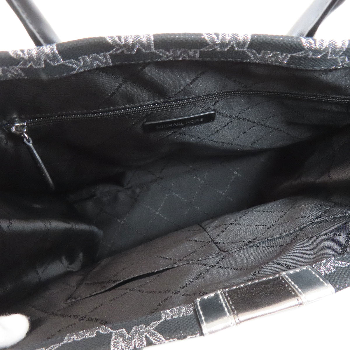 Michael Kors マイケルコース MKシグネチャー 2WAY トートバッグ キャンバス レディース 中古