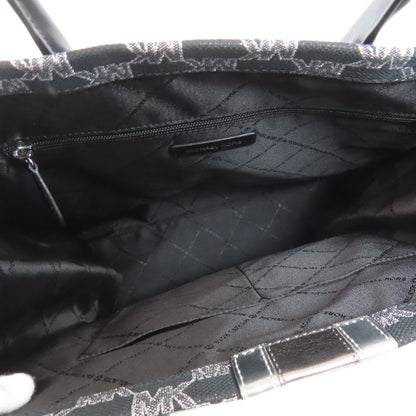 Michael Kors マイケルコース MKシグネチャー 2WAY トートバッグ キャンバス レディース 中古