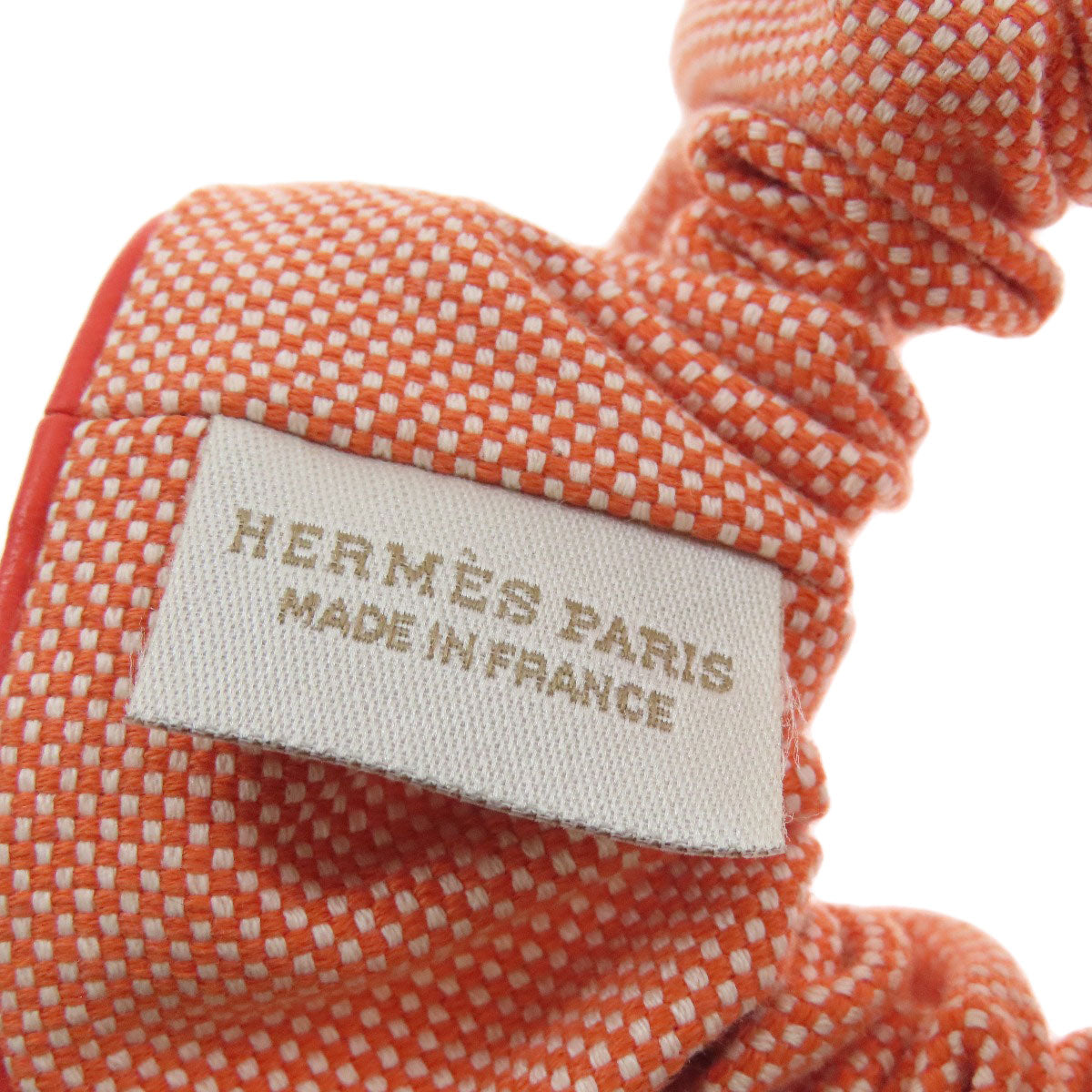 HERMES エルメス シュシュ クラウディア ヘアアクセサリー コットン レディース 中古