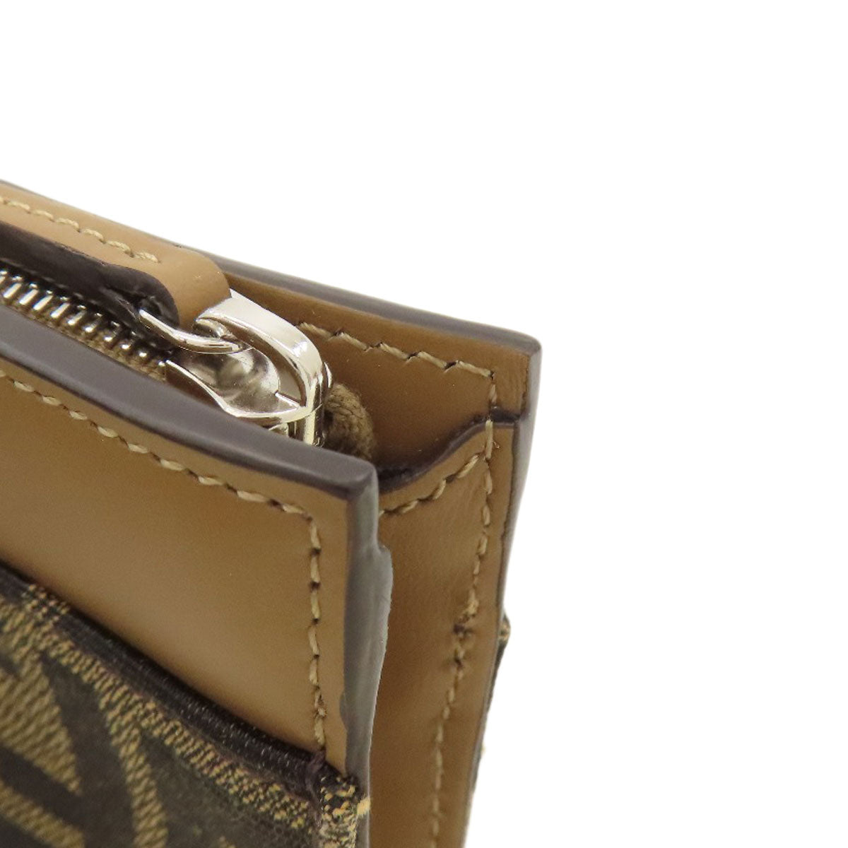 FENDI フェンディ ズッカ柄 コインケース キャンバス レディース 中古