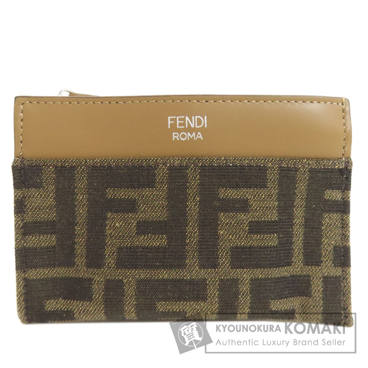 FENDI フェンディ ズッカ柄 コインケース キャンバス レディース 中古
