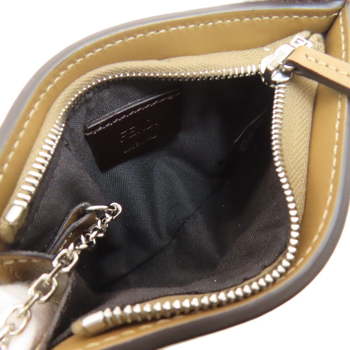 FENDI フェンディ ズッカ柄 コインケース キャンバス レディース 中古