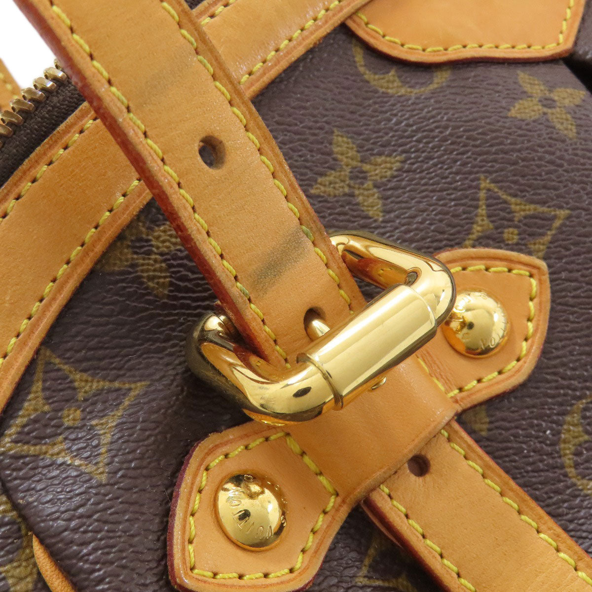 LOUIS VUITTON ルイヴィトン M40144 ティヴォリGM トートバッグ モノグラムキャンバス レディース 中古