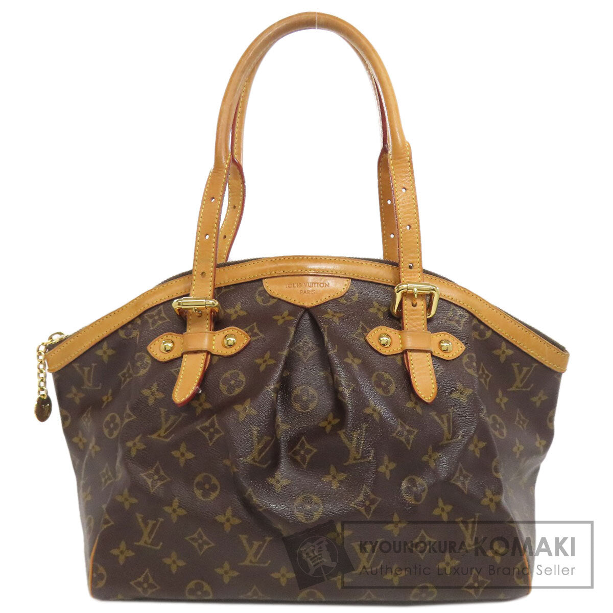 LOUIS VUITTON ルイヴィトン M40144 ティヴォリGM トートバッグ モノグラムキャンバス レディース 中古