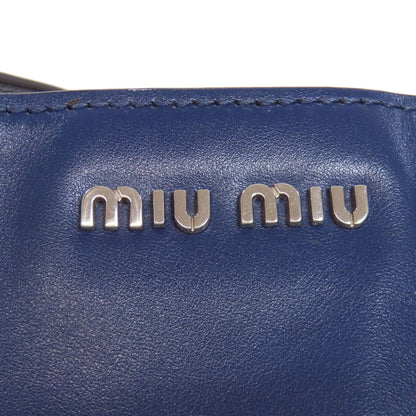 MIUMIU ミュウミュウ ロゴ トートバッグ レザー レディース 中古