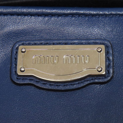 MIUMIU ミュウミュウ ロゴ トートバッグ レザー レディース 中古