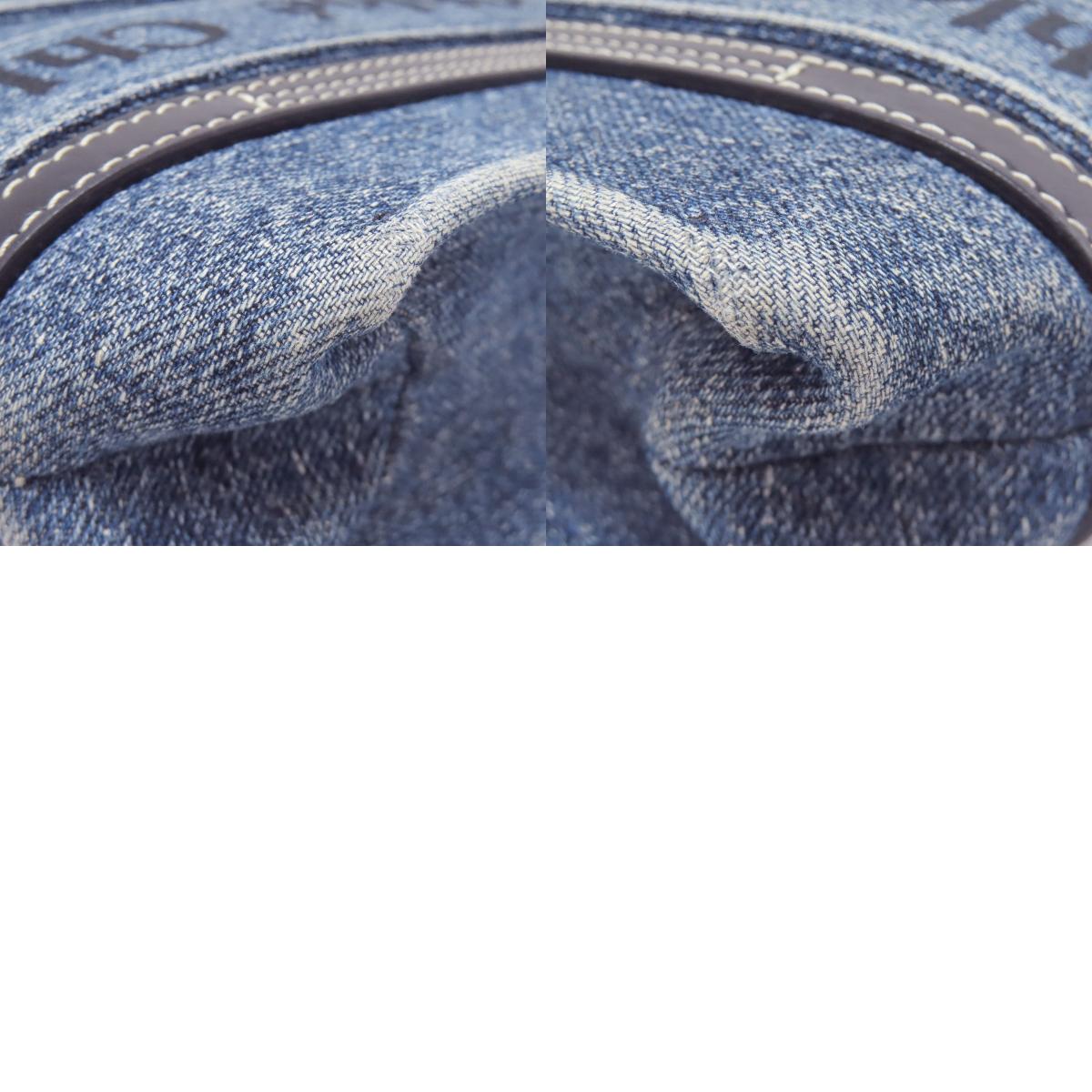 CHLOE クロエ ウッディ ミニ 2WAY ハンドバッグ デニム レディース 中古