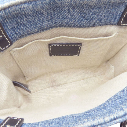 CHLOE クロエ ウッディ ミニ 2WAY ハンドバッグ デニム レディース 中古