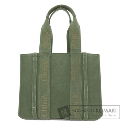 CHLOE クロエ ウッディトート トートバッグ キャンバス レディース 中古