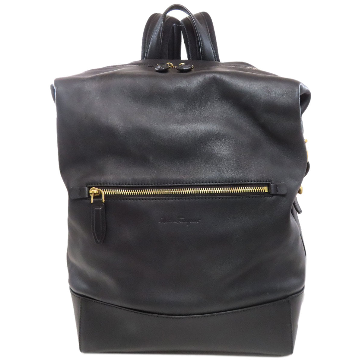 Salvatore Ferragamo サルヴァトーレフェラガモ ロゴ リュック・デイパック レザー レディース 中古
