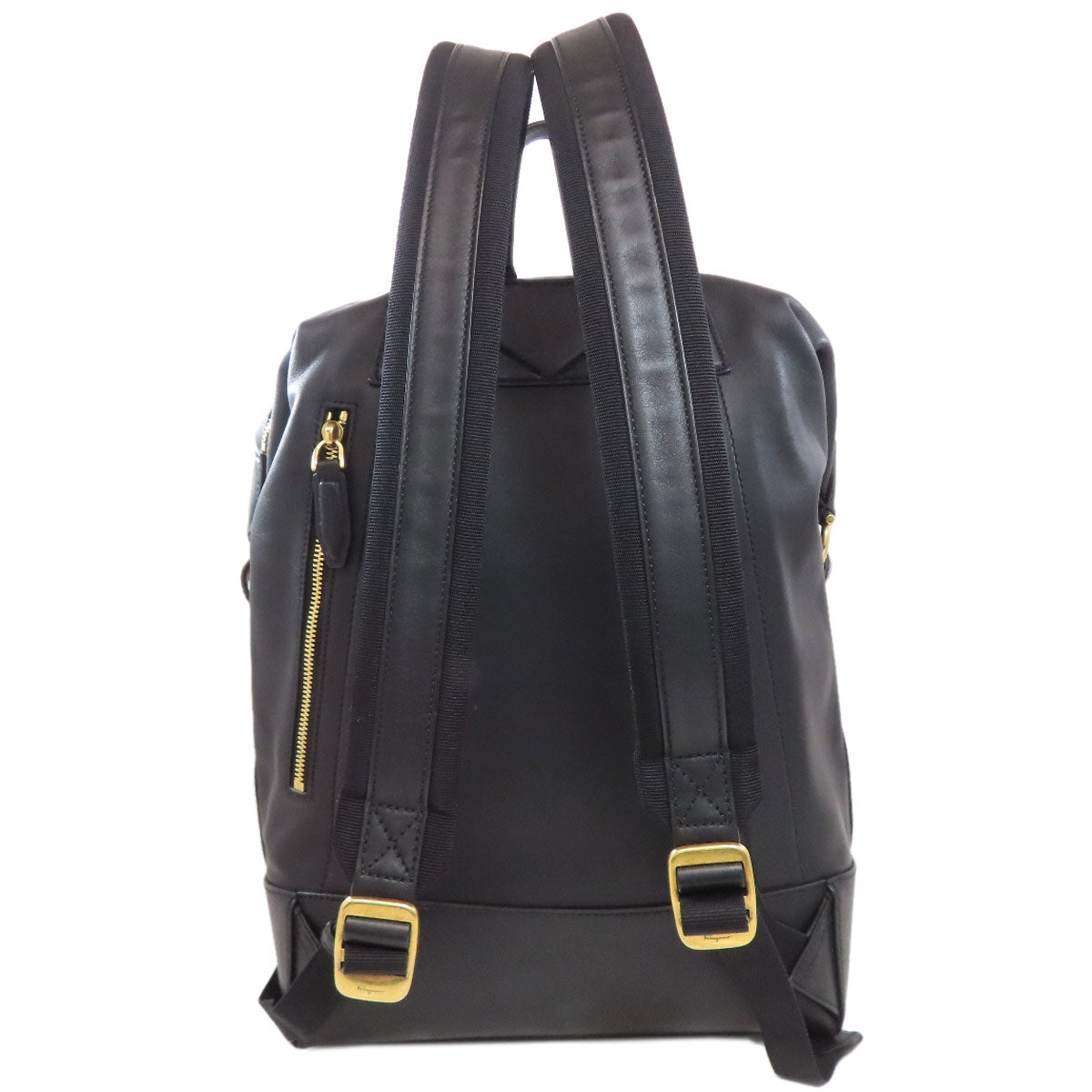 Salvatore Ferragamo サルヴァトーレフェラガモ ロゴ リュック・デイパック レザー レディース 中古