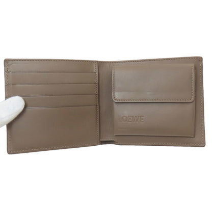 LOEWE ロエベ アナグラム バイフォールド 二つ折り財布（小銭入れあり） レザー レディース 中古
