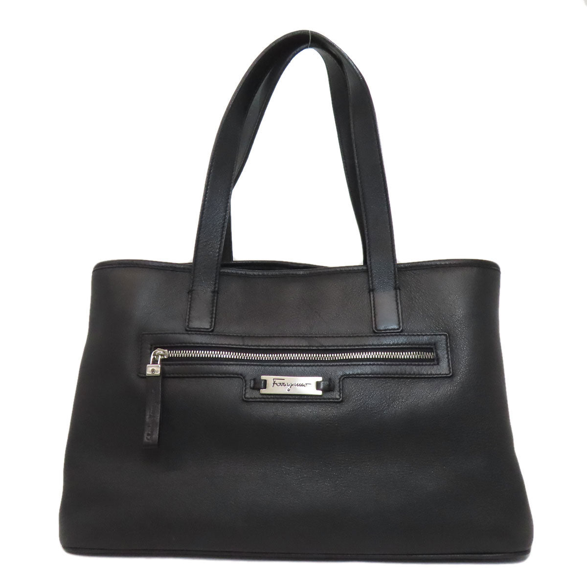 Salvatore Ferragamo サルヴァトーレフェラガモ ロゴ トートバッグ カーフ レディース 中古