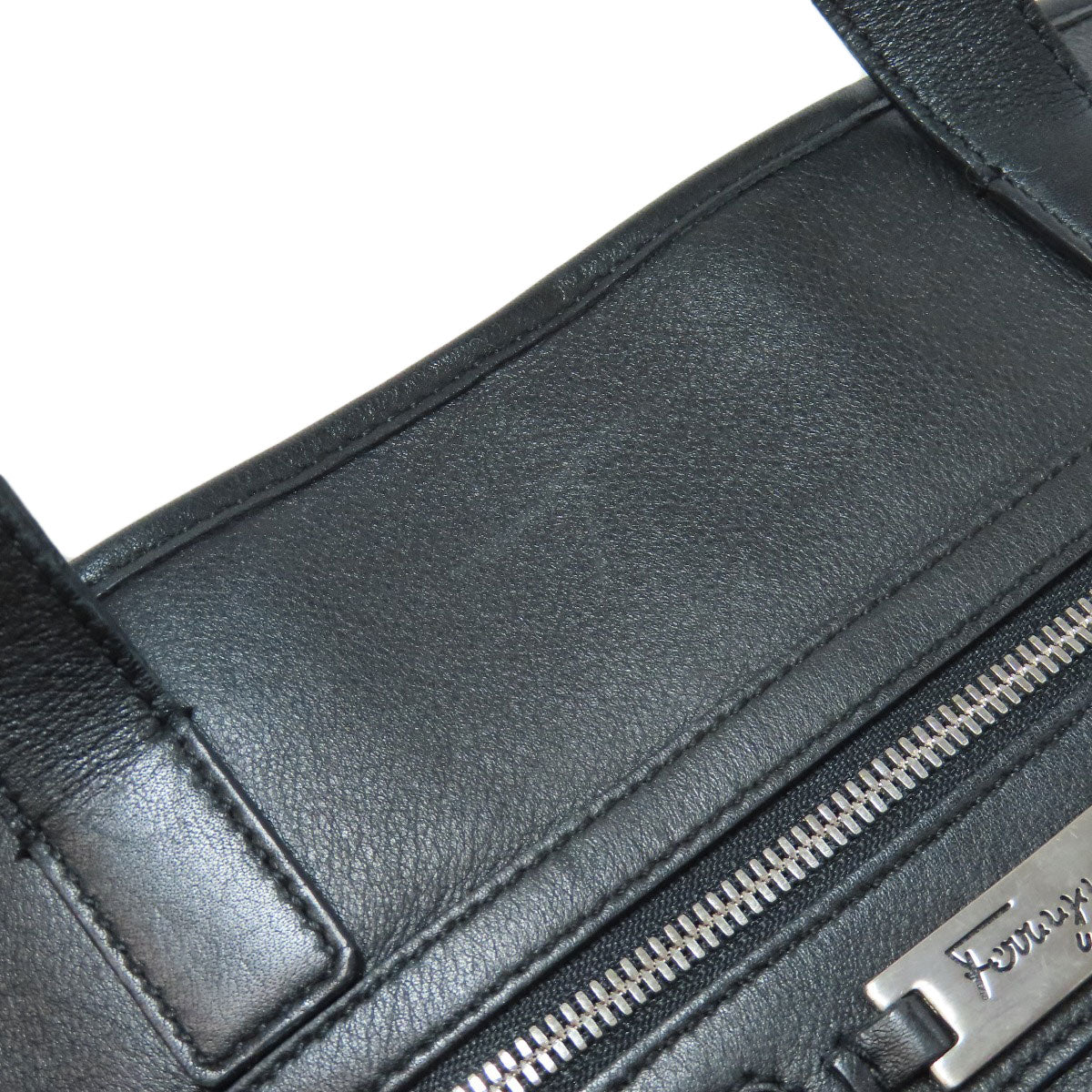Salvatore Ferragamo サルヴァトーレフェラガモ ロゴ トートバッグ カーフ レディース 中古