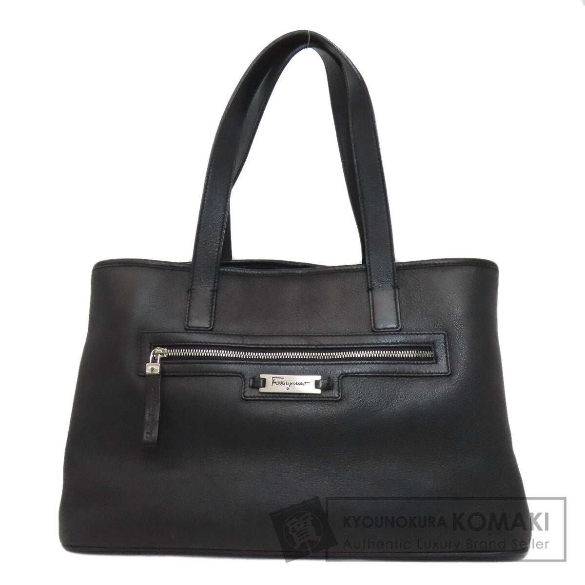Salvatore Ferragamo サルヴァトーレフェラガモ ロゴ トートバッグ カーフ レディース 中古