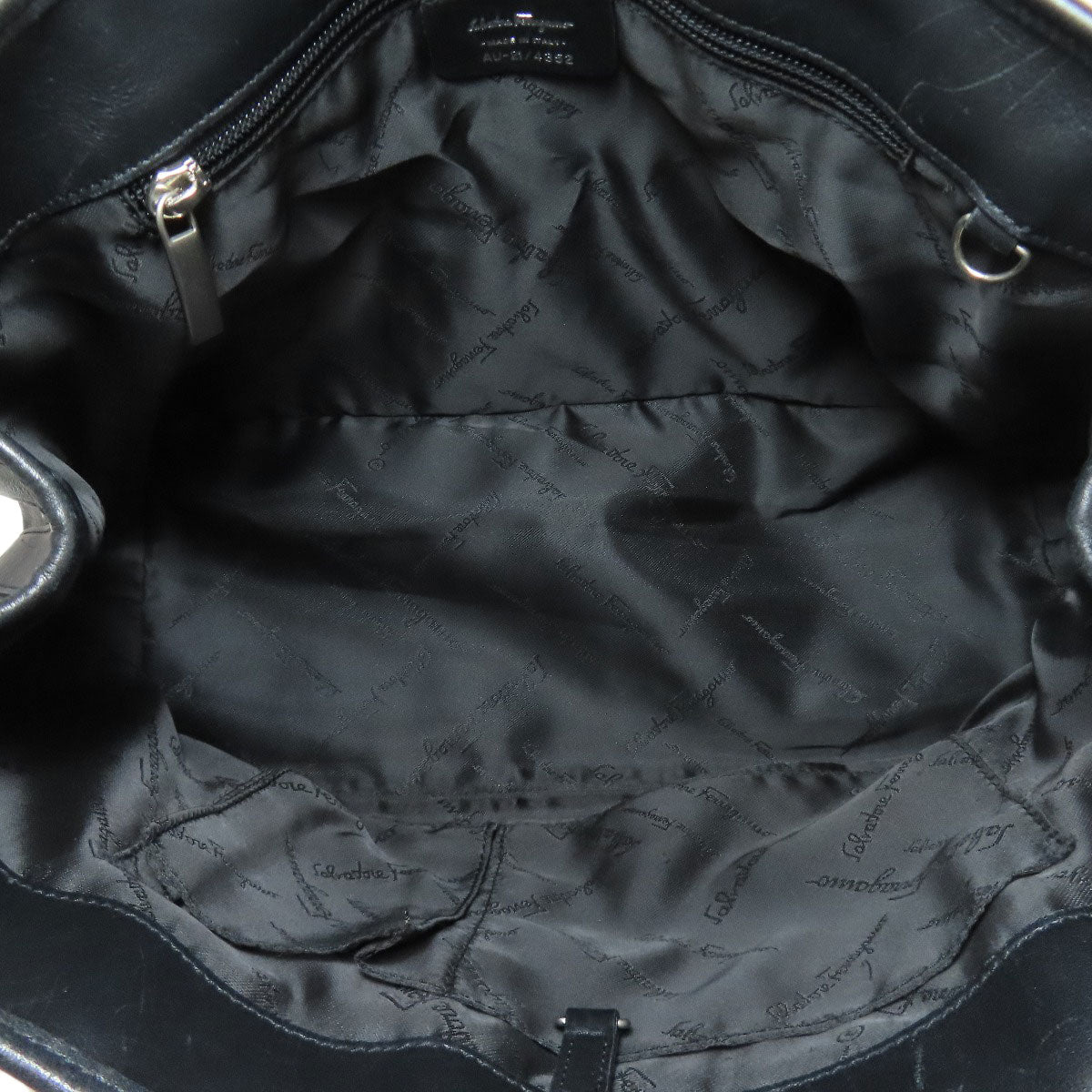 Salvatore Ferragamo サルヴァトーレフェラガモ ロゴ トートバッグ カーフ レディース 中古
