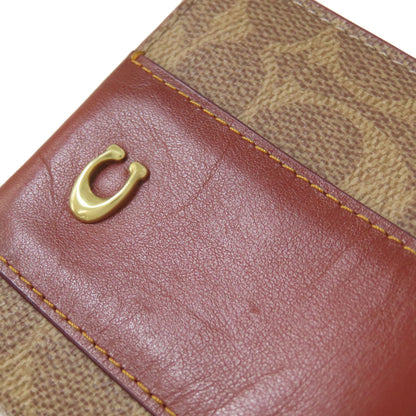 COACH コーチ CD716 ビルフォールド 二つ折り財布（小銭入れあり） PVC レディース 中古