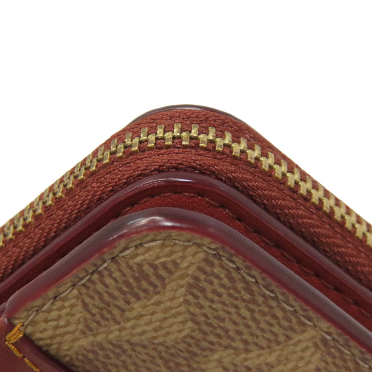 COACH コーチ CD716 ビルフォールド 二つ折り財布（小銭入れあり） PVC レディース 中古