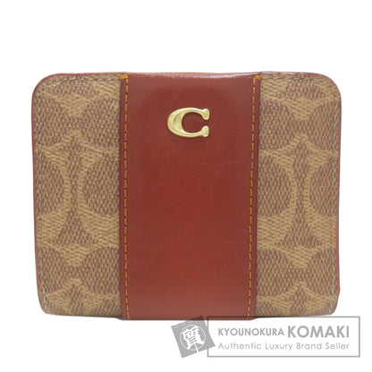 COACH コーチ CD716 ビルフォールド 二つ折り財布（小銭入れあり） PVC レディース 中古