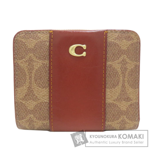 COACH コーチ CD716 ビルフォールド 二つ折り財布（小銭入れあり） PVC レディース 中古