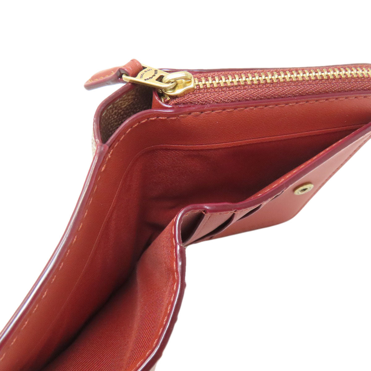 COACH コーチ CD716 ビルフォールド 二つ折り財布（小銭入れあり） PVC レディース 中古