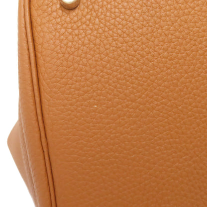 HERMES エルメス ピコタンロックMM ゴールド シルバー金具 ハンドバッグ トリヨン レディース 中古