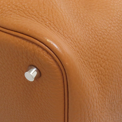 HERMES エルメス ピコタンロックMM ゴールド シルバー金具 ハンドバッグ トリヨン レディース 中古