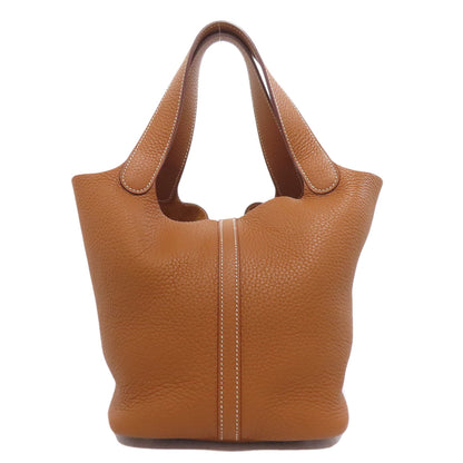 HERMES エルメス ピコタンロックMM ゴールド シルバー金具 ハンドバッグ トリヨン レディース 中古